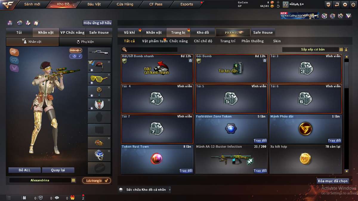 shop acc cf uy tin gia re